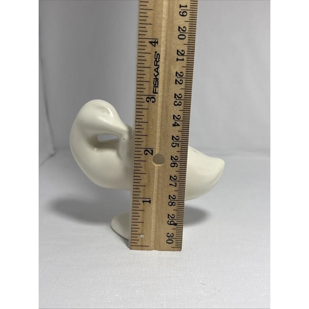 Vintage Bauer Pottery Swan Planter With Baby Swan Figures